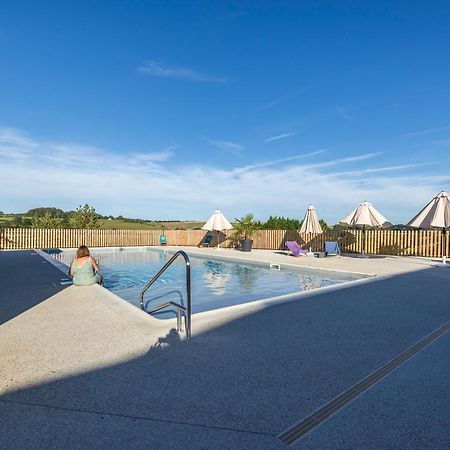 Camping Domaine Saane Et Mer Quiberville Bagian luar foto