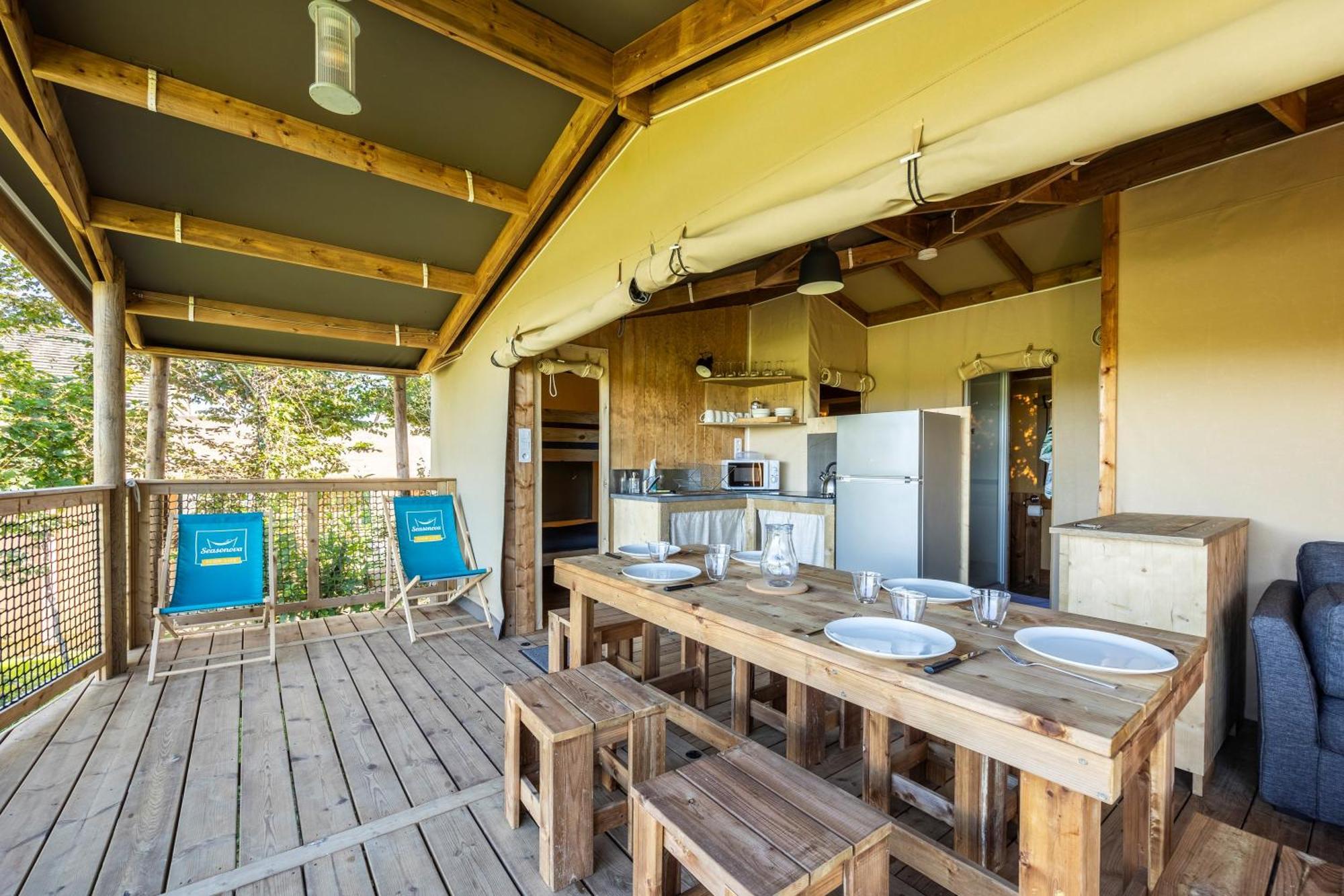 Camping Domaine Saane Et Mer Quiberville Ruang foto