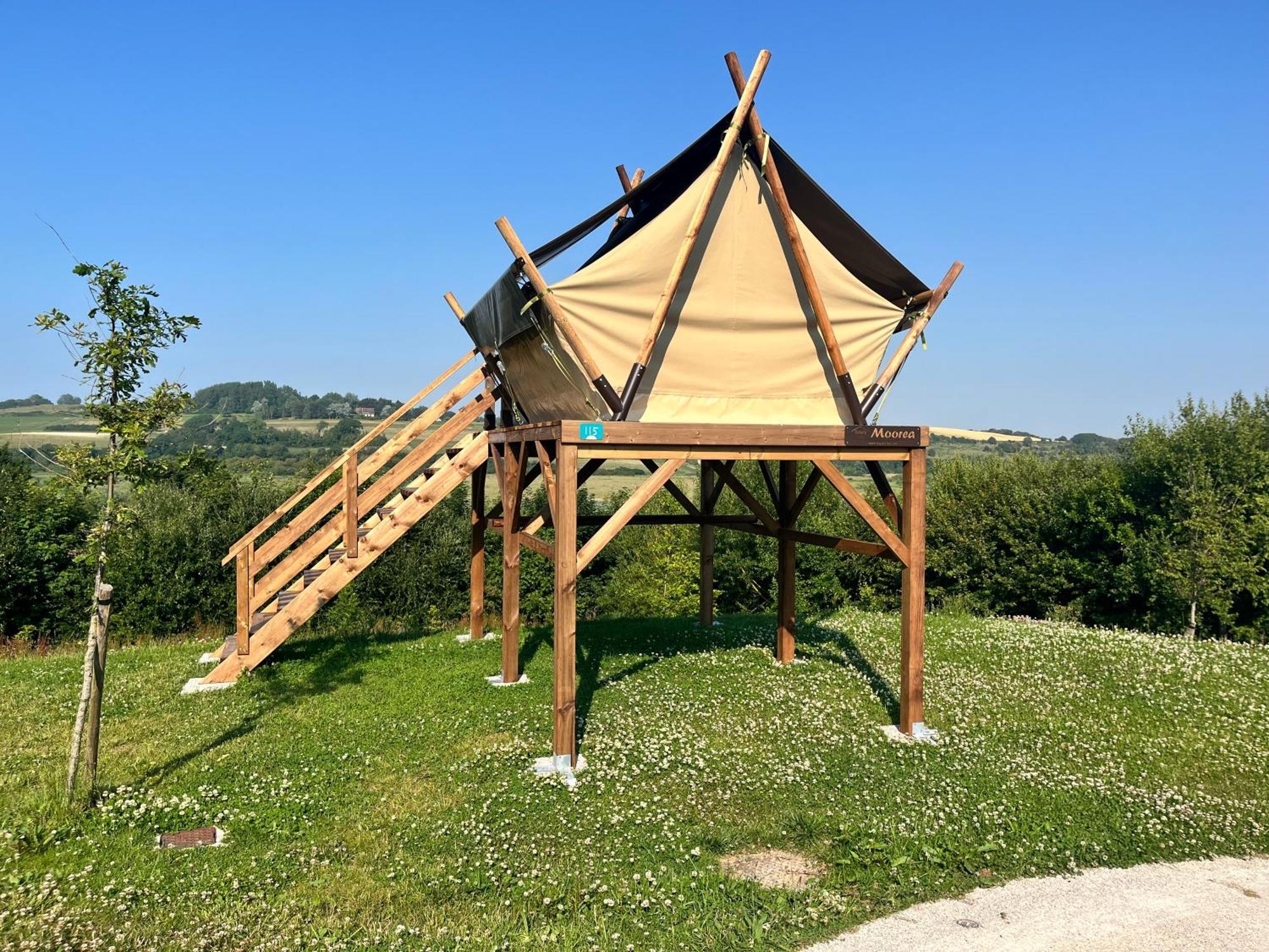 Camping Domaine Saane Et Mer Quiberville Bagian luar foto